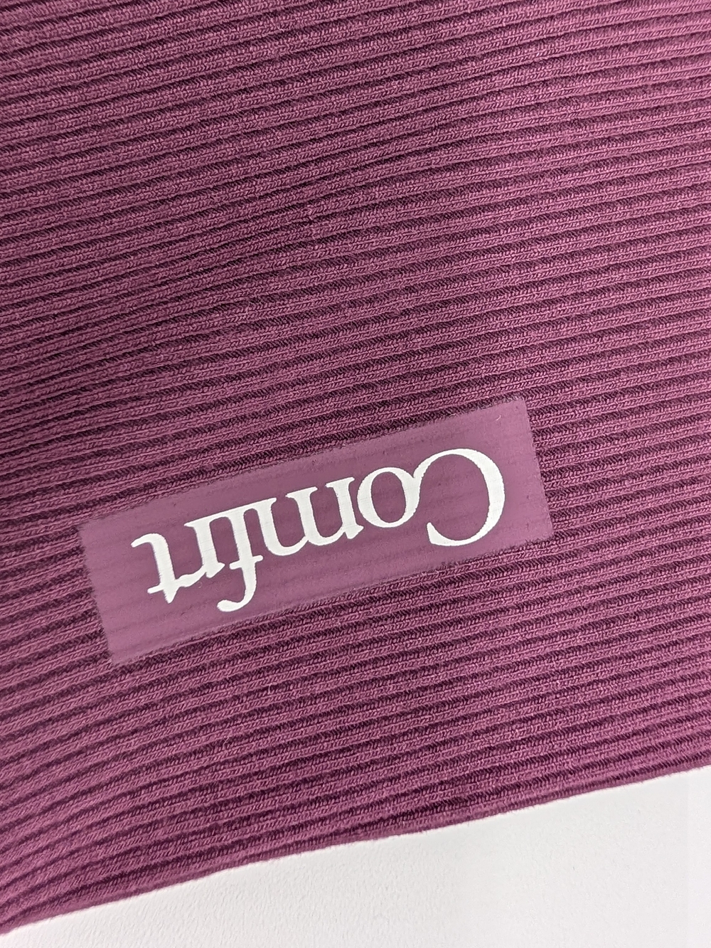 NEW Comfrt Ribbed Boxers in Plum Large - Picture 3 of 5